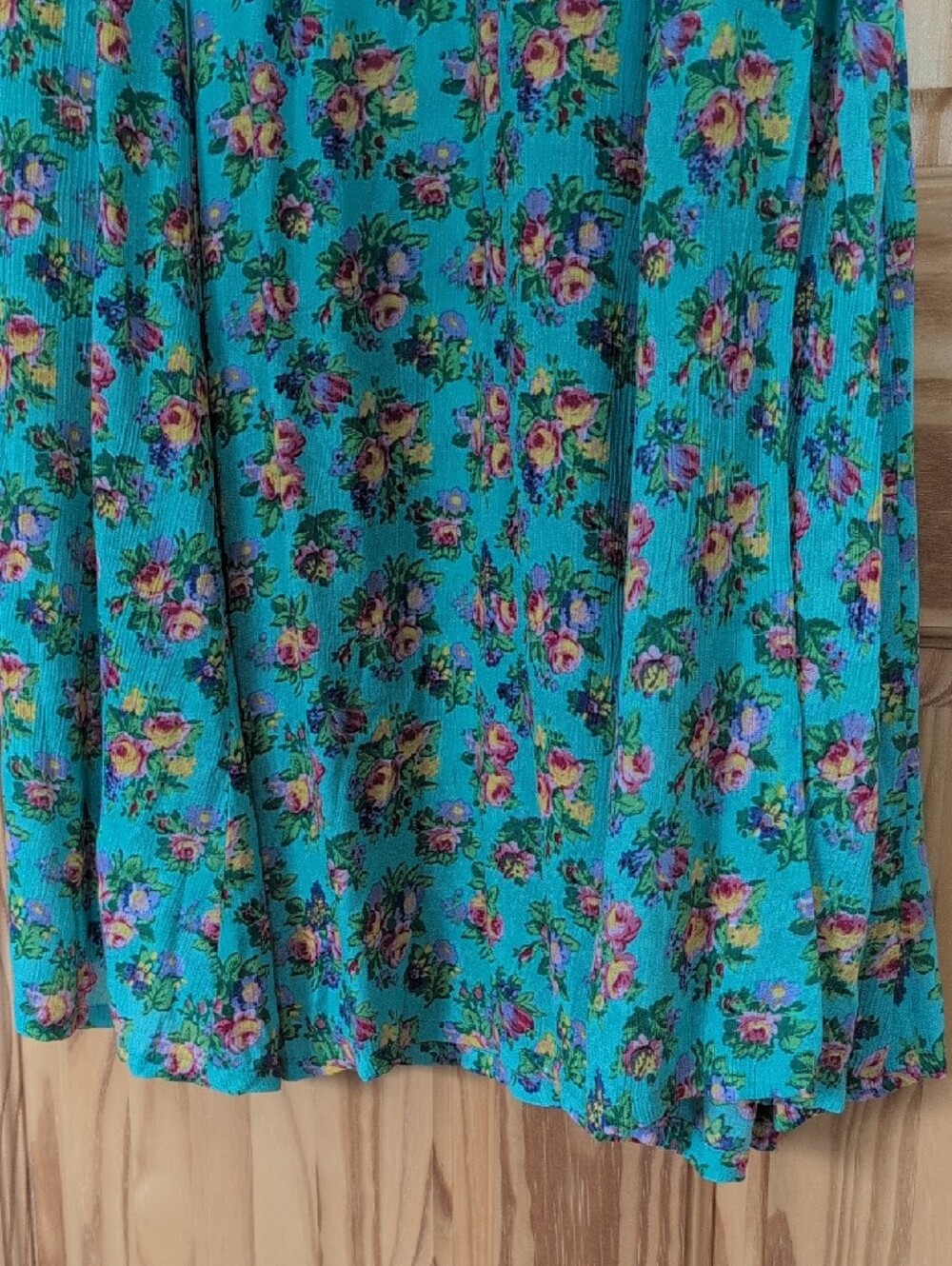 NWT April Cornell Mint Floral Dress with Multicolor Blooms - Picture 5 of 11